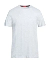 Isaia Man T-shirt Light Grey Size Xl Cotton