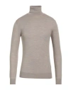 Isaia Man Turtleneck Dove Grey Size S Wool