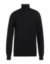 Isaia Man Turtleneck Midnight Blue Size Xl Wool
