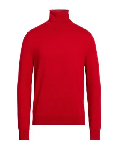 Isaia Man Turtleneck Red Size Xl Wool