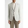 Isaia Marechiaro Glen Plaid Wool Blend Hopsack Sport Coat In Gray