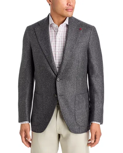 Isaia Marechiaro Melange Basket Weave Regular Fit Sport Coat In Gray