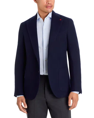Isaia Marechiaro Wool & Cashmere Brushed Solid Regular Fit Sport Coat In Blue
