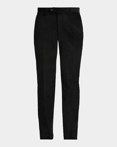 Isaia Men & Apos;s Dynamic Comfort Cotton-blend Corduroy Pants In Navy 811
