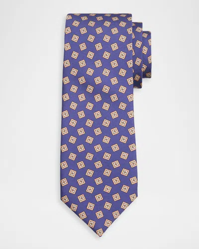 ISAIA MEN & APOS;S GEOMETRIC SILK TIE
