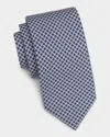Isaia Men & Apos;s Geometric-print Silk Tie In Multi
