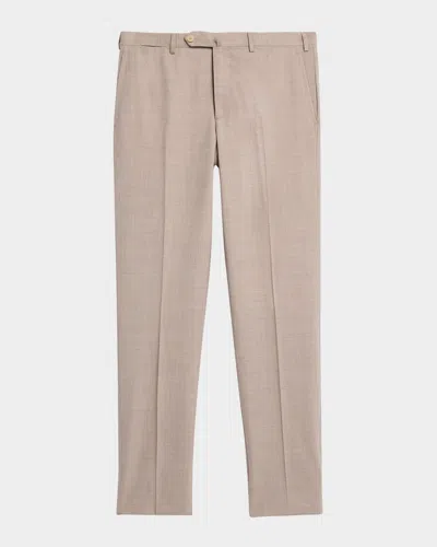Isaia Men & Apos;s Wool Flat Front Pants In Multi