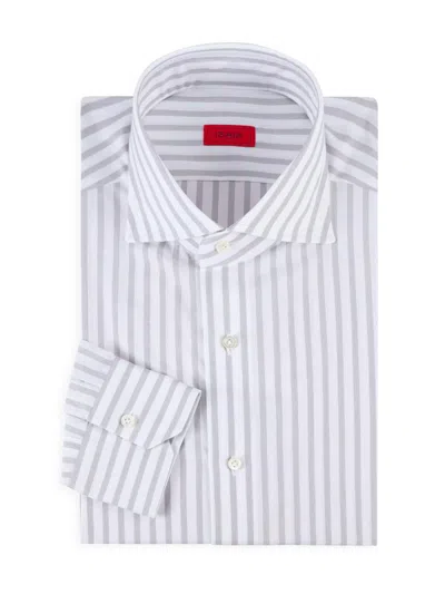 Isaia Men's Bengal Striped Cotton Shirt In Multi