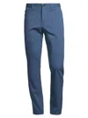 Isaia Men's Cash Cotton Comfort Five-pocket Slim-fit Pants In Blue