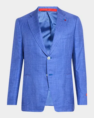 Isaia Men's Cashmere-blend Sport Coat In Blue