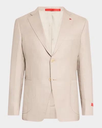 Isaia Men's Cashmere-blend Sport Coat In Neutral