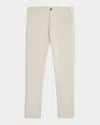 Isaia Men's Cashmere-cotton Slim 5-pocket Pants In Light Brow