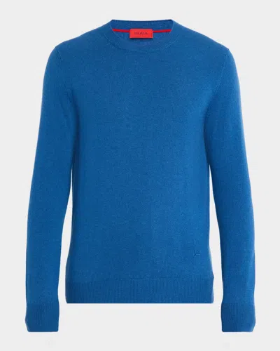 Isaia Men's Classic-fit Cashmere Crewneck Sweater In Brown