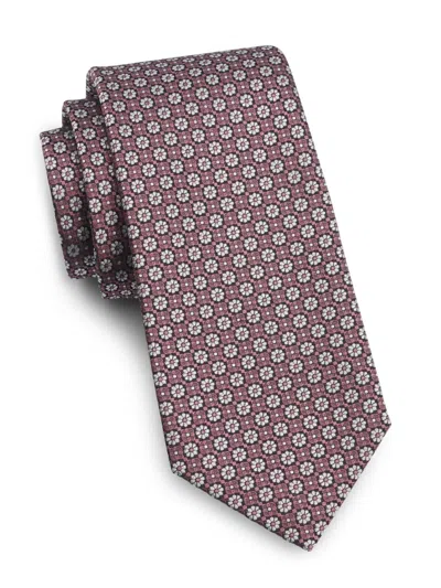 Isaia Men's Floral Foulard Silk Tie In Multi