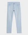 Isaia Men's Hybrid Slim 5-pocket Chino Pants In Pastel Blu