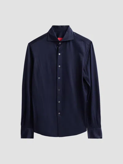 Isaia Men's Jersey Long-sleeve Shirt In Multi