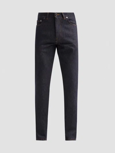 Isaia Men's Light Denim Slim Jeans In Navy