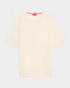 Isaia Men's Luxe Crew Knit Shirt In Open White