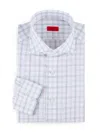 Isaia Men's Plaid Cotton Button-front Shirt In Multi
