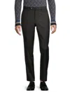 Isaia Men's Sanita Wool Dress Pants In Black