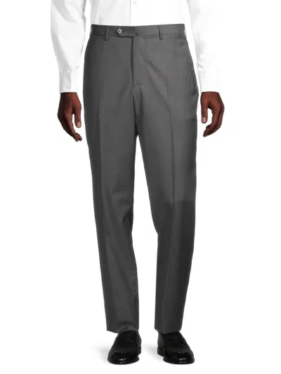 Isaia Men's Sanita Wool Dress Pants In Gray