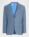 Isaia Men's Thin Stripe Single-breasted Suit In Blue