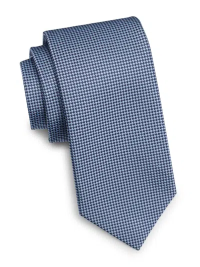 Isaia Men's Two-tone Woven Silk Tie In Red