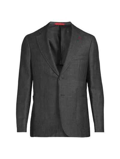 Isaia Men's Unito Soft Summer Delain Jacket In Gray