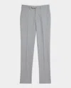 Isaia Men's Wool Flat Front Pants In Gray