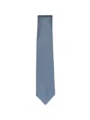Isaia Micro-dot Silk Tie In Blue