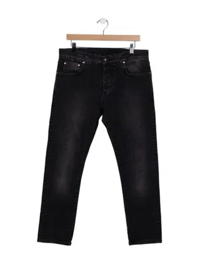 Pre-owned Isaia Mid-rise Straight Leg Jeans In Blue