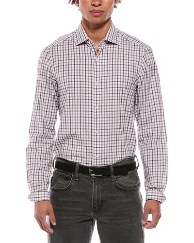 Isaia Mix Dress Shirt In White
