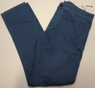 Pre-owned Isaia Napoli Slim Straight Denim In Blue Size 52r (us 36) $650