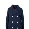 ISAIA NAVY DOUBLE SIDED BUTTONED JACKET