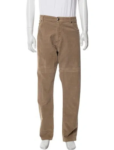 Pre-owned Isaia Pants In Brown