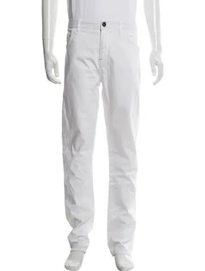 Pre-owned Isaia Pants In White