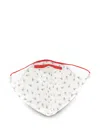 Isaia Patterned Face Mask In White