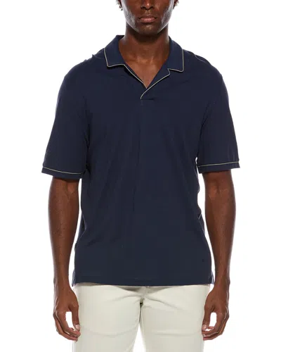 Isaia Polo Shirt In Blue