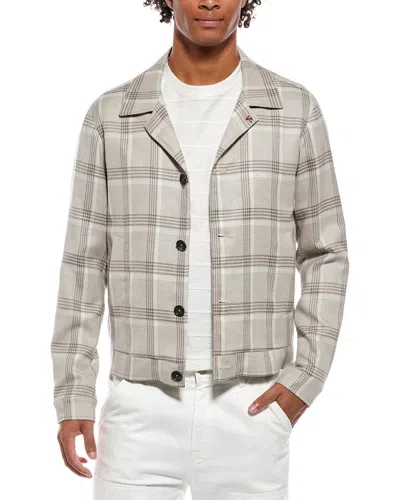 Isaia Portofino Wool In Multi