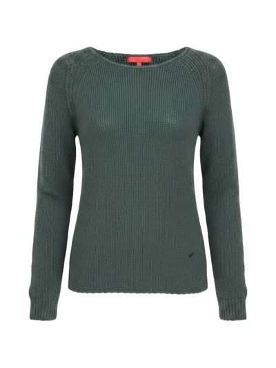Isaia Ribbed-knit Sweater In Green
