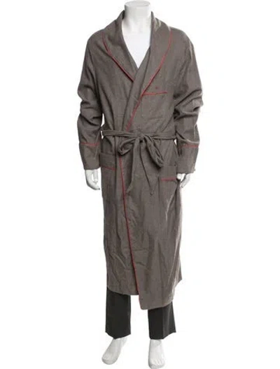 Pre-owned Isaia Robe In Brown