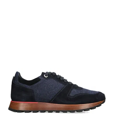 Isaia Runner Sneakers In Blue