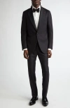 Isaia Sanita Wool Tuxedo In Black
