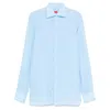Isaia Linen Shirts In Blue