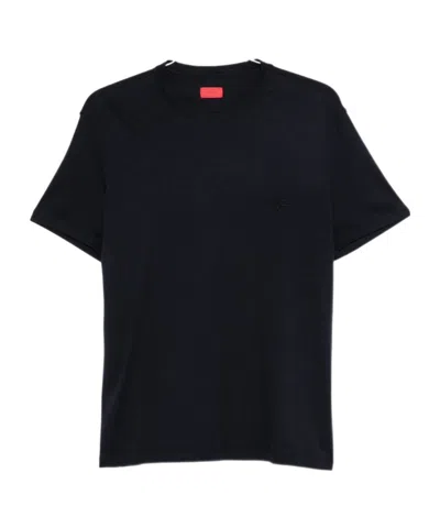 Isaia Short-sleesleeved T-shirt In Black