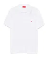 Isaia Logo-embroidered Polo Shirt In White