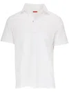 Isaia Short-sleeved Polo Shirt In White