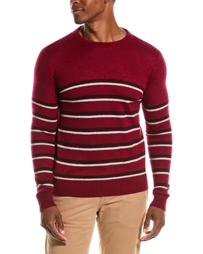 Isaia Silk & Cashmere-blend Crewneck Sweater In Burgundy