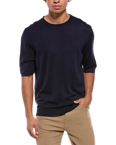 Isaia Silk Crewneck Sweater In Multi