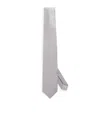 Isaia Silk Polka Dot Tie In Gray